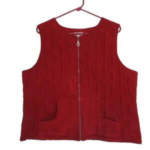 Duck Head women’s quilted zip up vest size small